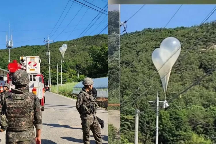 Korea Utara Kirim Balon Berisi Sampah dan Tinja ke Korea Selatan