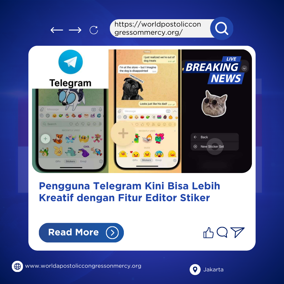 You are currently viewing Pengguna Telegram Kini Bisa Lebih Kreatif dengan Fitur Editor Stiker